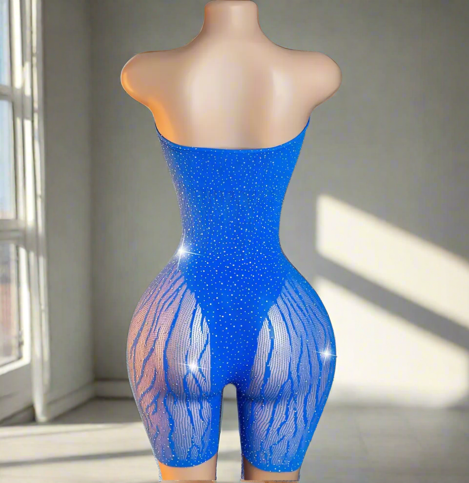 Royal Blue Fishnet