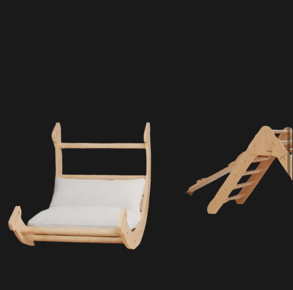 Kids climbing gym : 5 in 1 Pikler Triangle set