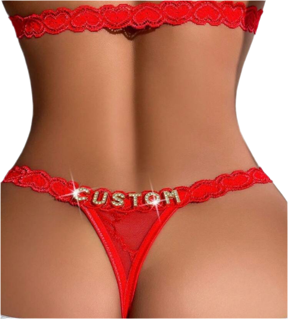Custom Red lace Lingerie