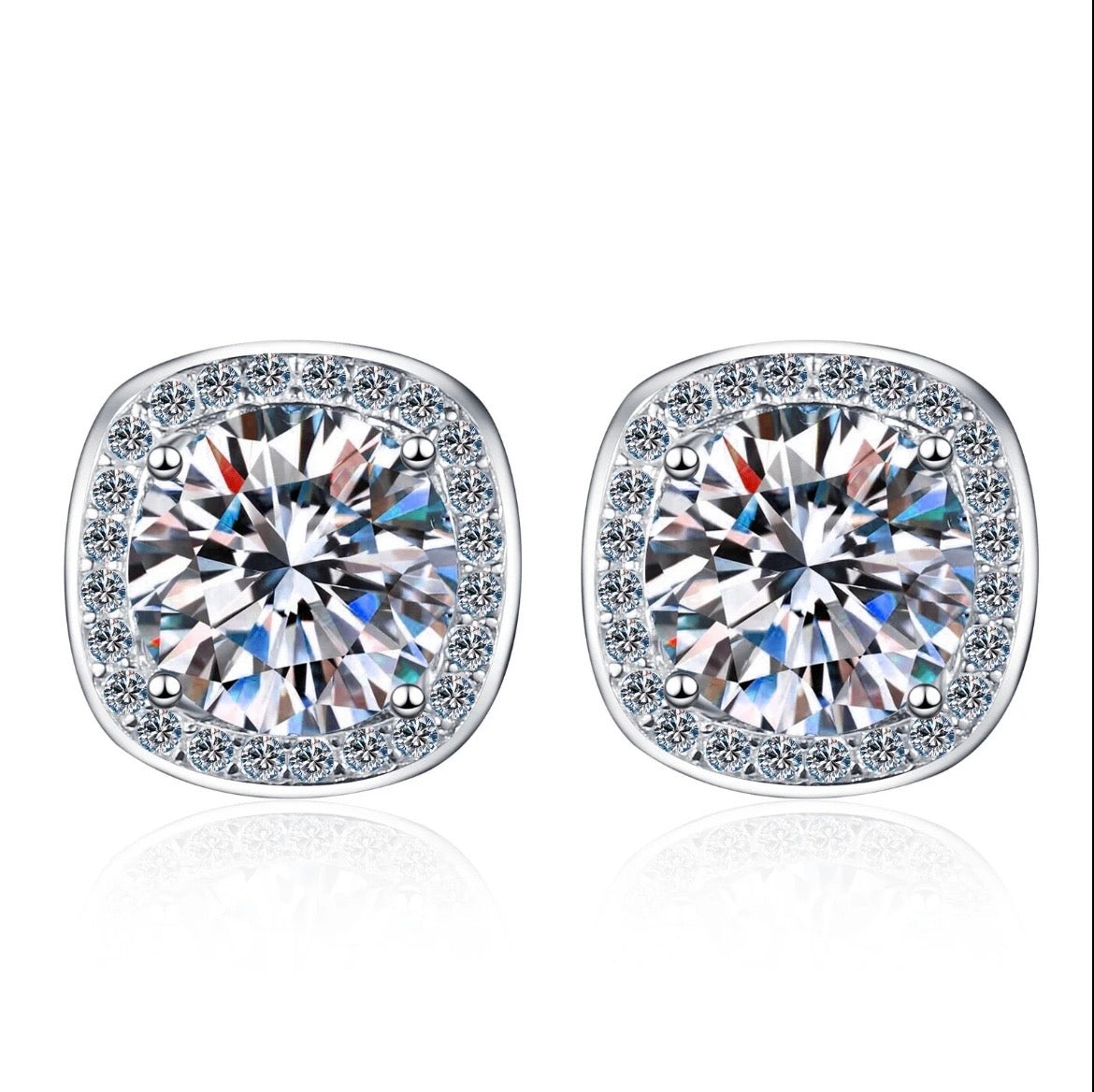 Moissanite 2Ct Earrings