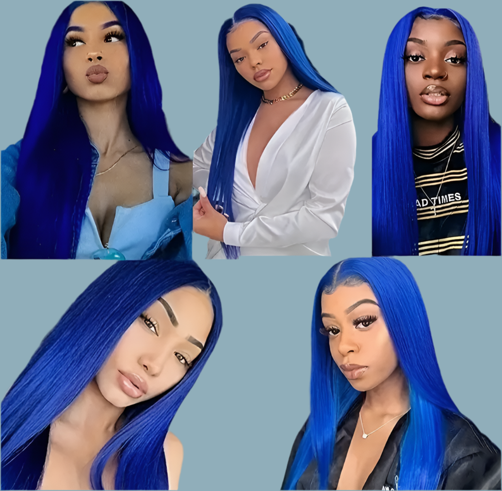 Blue lace front 13 x 4 glueless