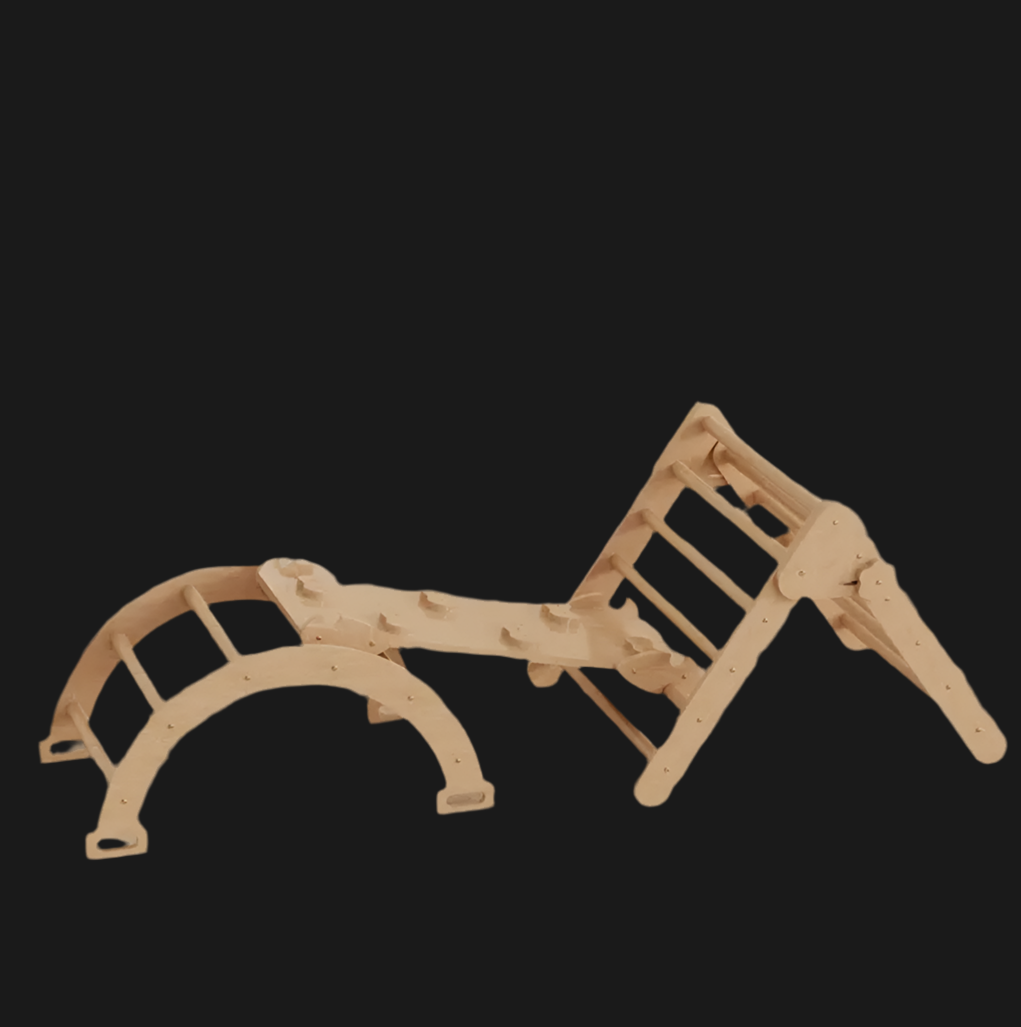 Kids climbing gym : 5 in 1 Pikler Triangle set