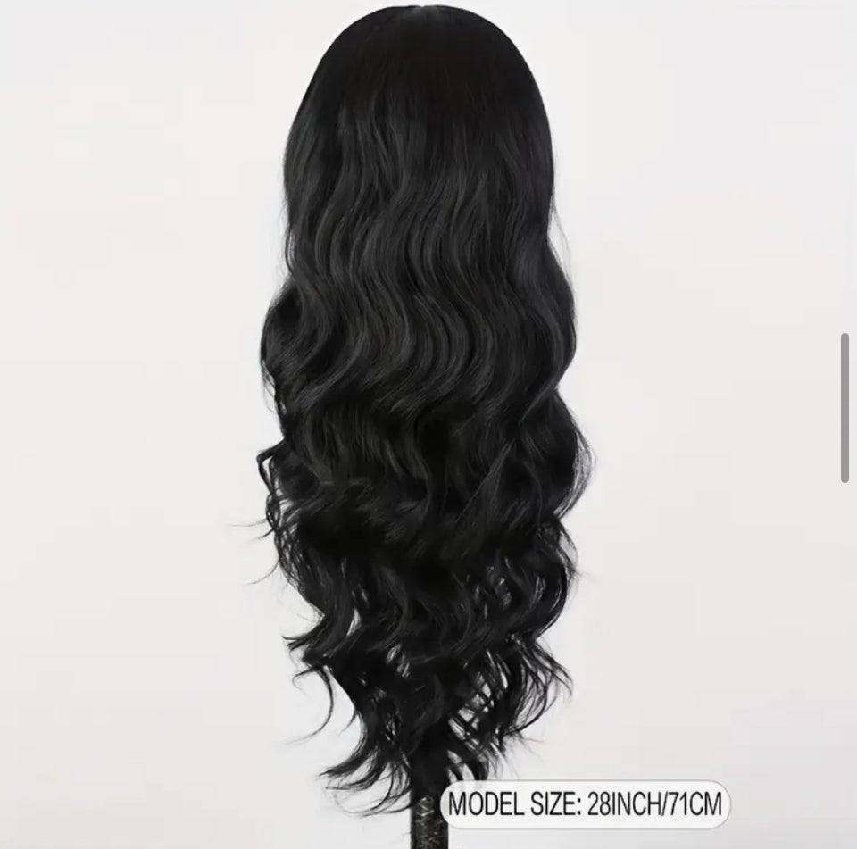Black Synthetic wavy wig