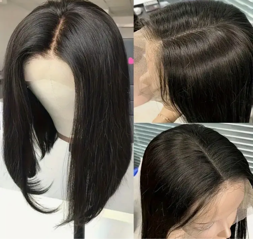 Black short bob 13 x 6