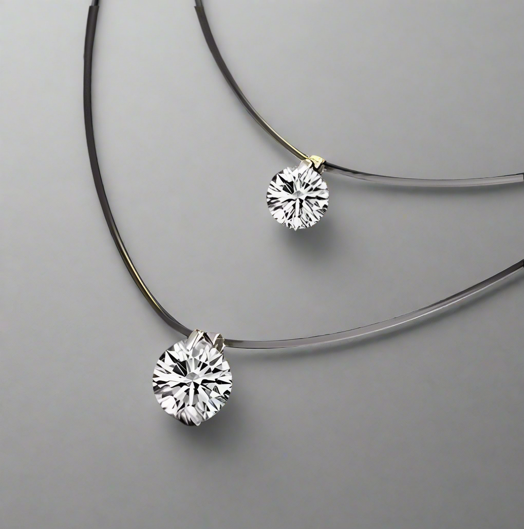 The Lumière Necklace" – Dual Sparkle