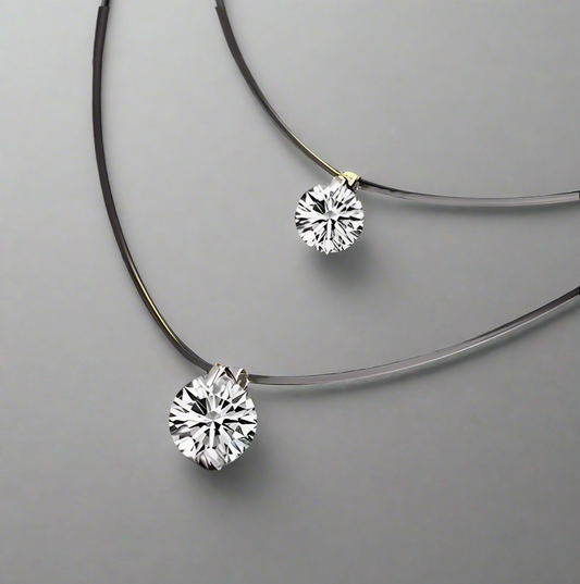 The Lumière Necklace" – Dual Sparkle