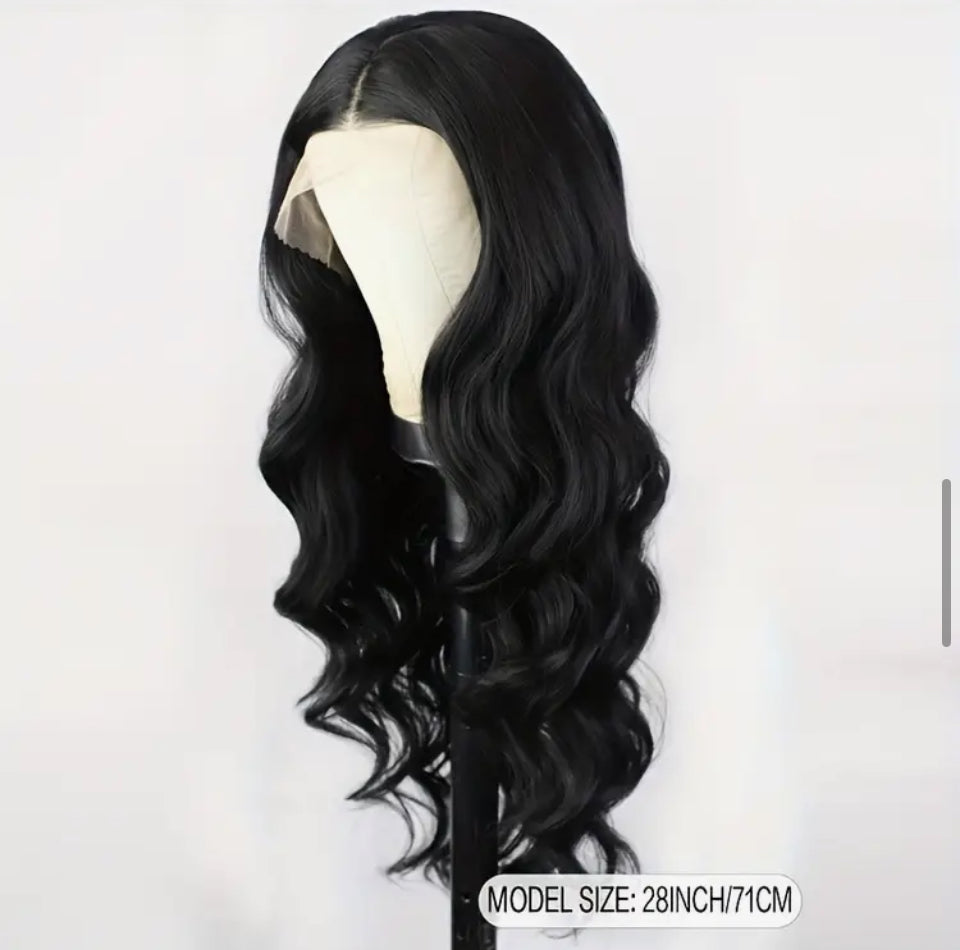 Black Synthetic wavy wig