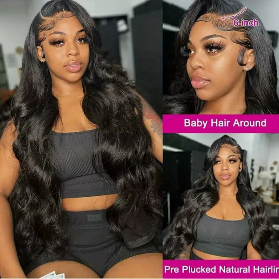 Black beach waves Lace 13 x 6