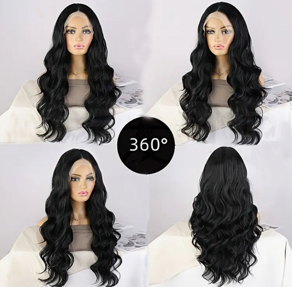 Black Synthetic wavy wig