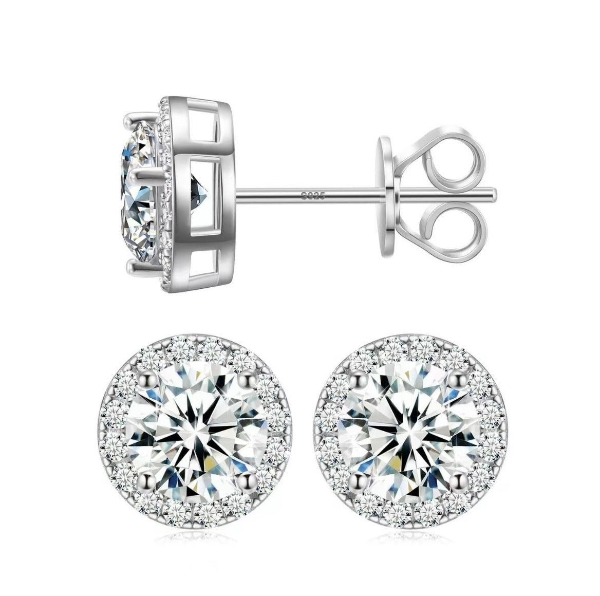 Moissanite 2Ct Earrings