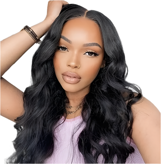 Black deep wave 13 x 4 Glueless