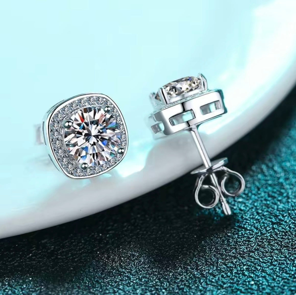 Moissanite 2Ct Earrings