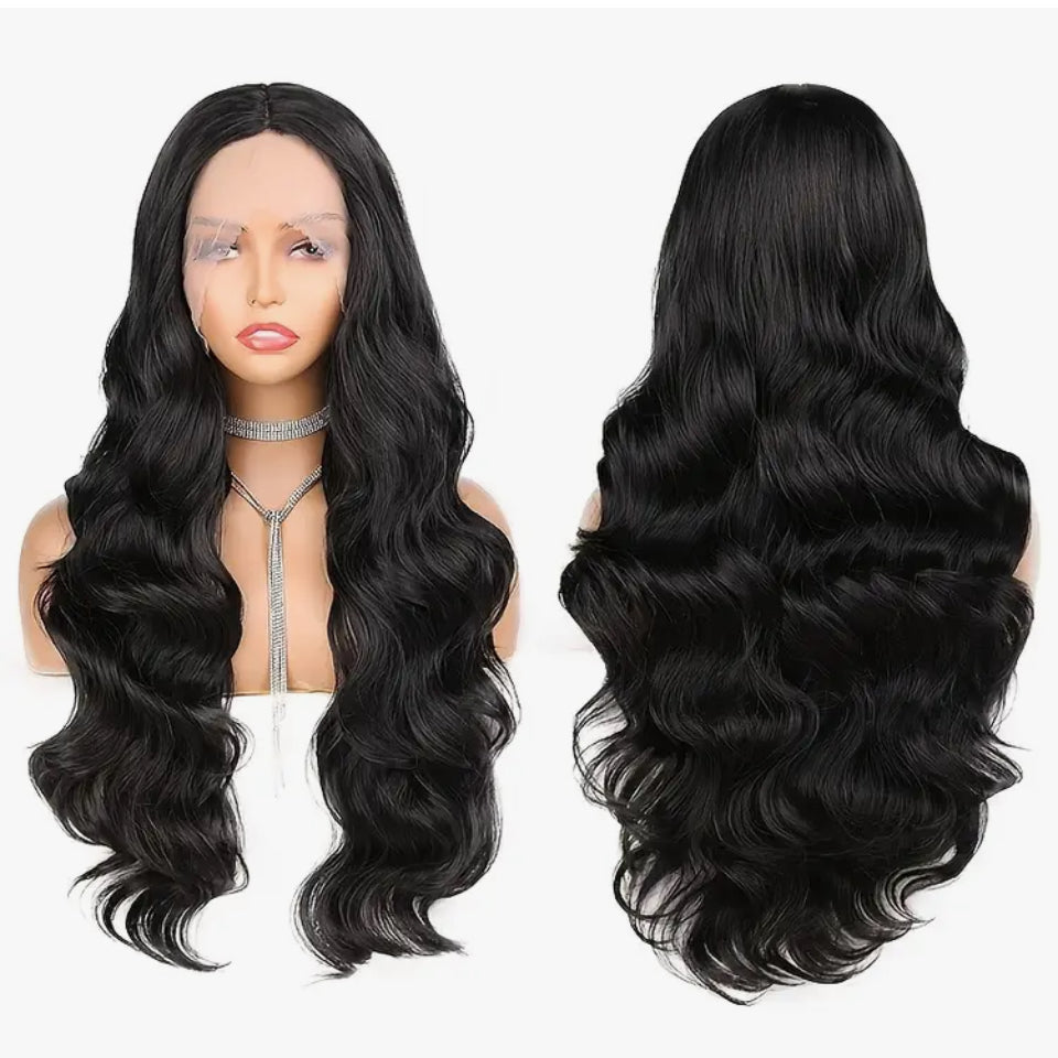 Black Synthetic wavy wig