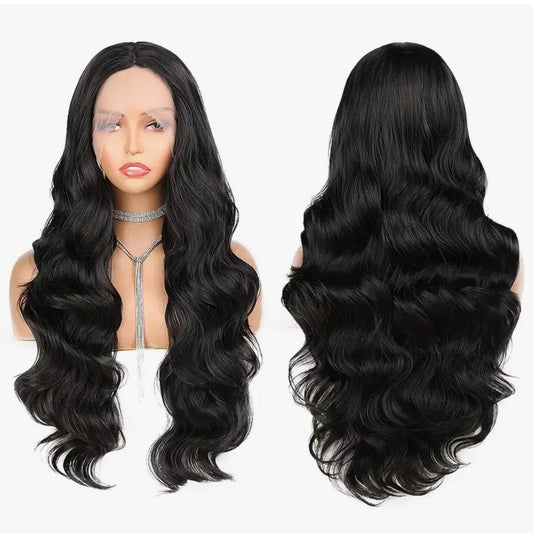 Black Synthetic wavy wig