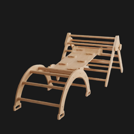 Kids climbing gym : 5 in 1 Pikler Triangle set