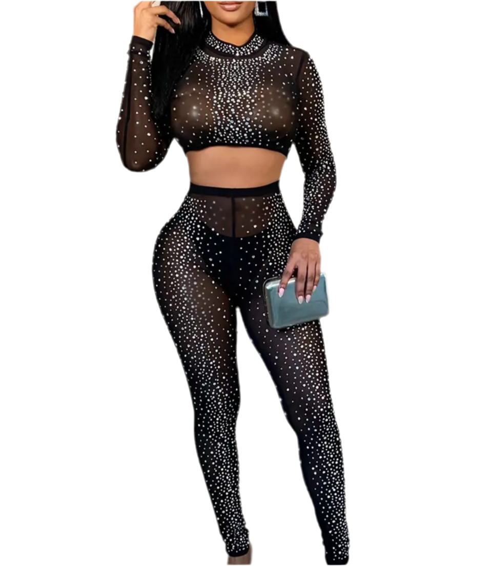 2 piece diamond girl set