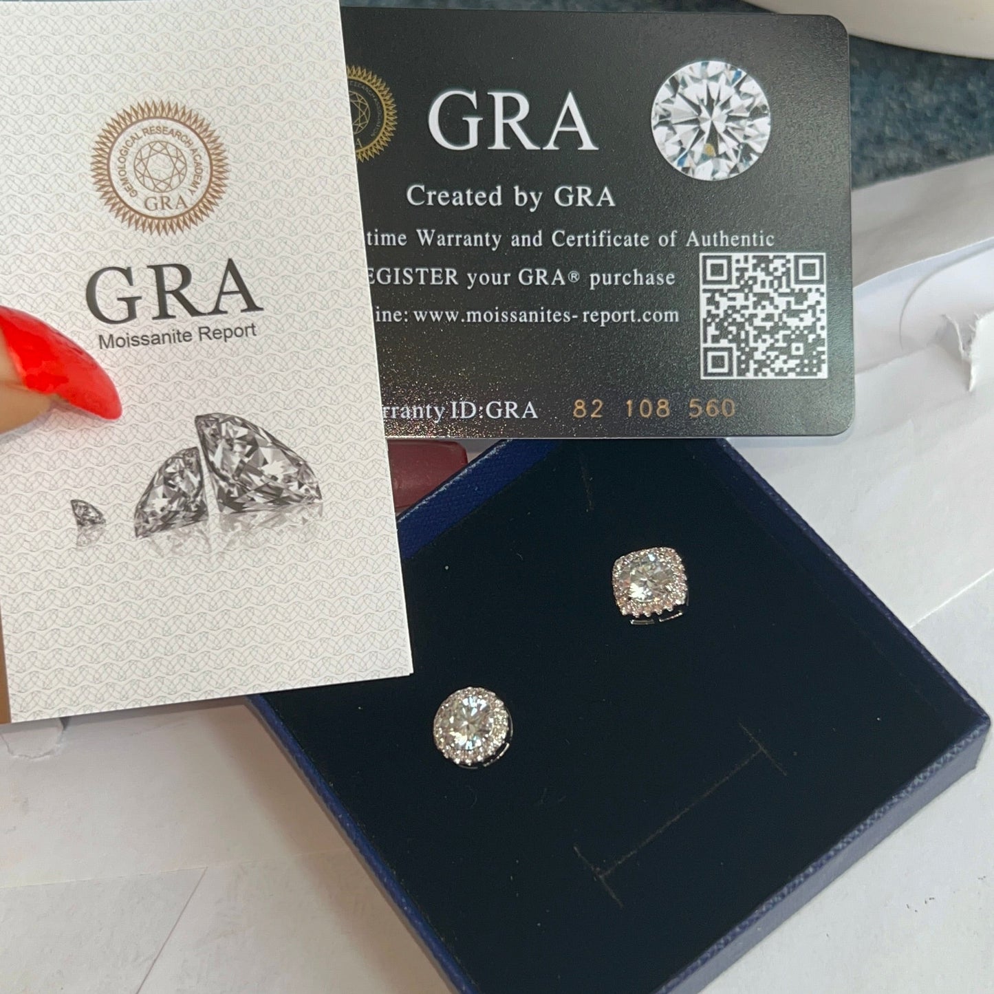 Moissanite 2Ct Earrings